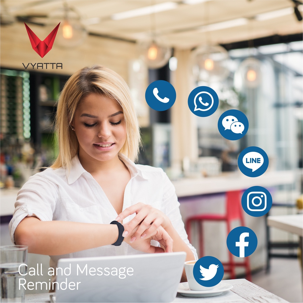 VYATTA FitMe Lite New Smartband - 200+Watchface, Sport Mode, IP67,SPO2-2