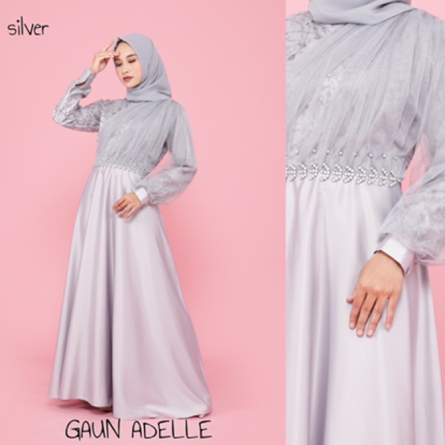 GAUN ADELLE / GAUN HIJAB / GAUN BRIDESMAID / GAUN KONDANGAN