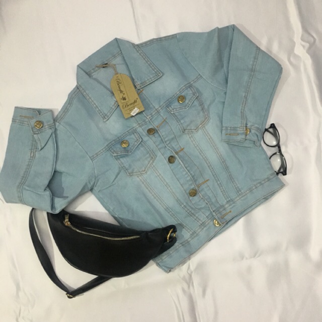 Jaket Denim light blue Fit to M