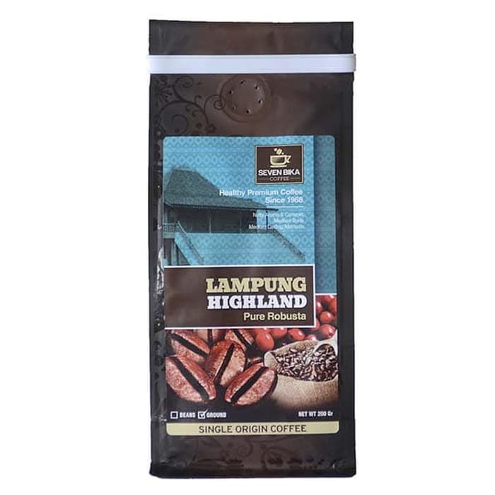 

Kopi Seven Bika Lampung Robusta Pure Robusta 200 gr (Bubuk/Biji)-FS - kkp411