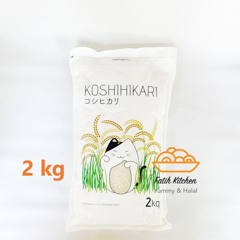 

Koshihikari Beras Jepang 2 kg Japonica Rice Untuk Sushi, Kimbab, Onigiri, MPASI