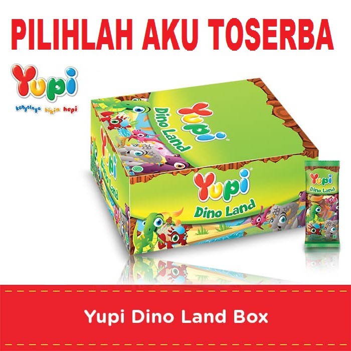 YUPI DINO LAND BOX isi 24 PCS - ( HARGA PER BOX )