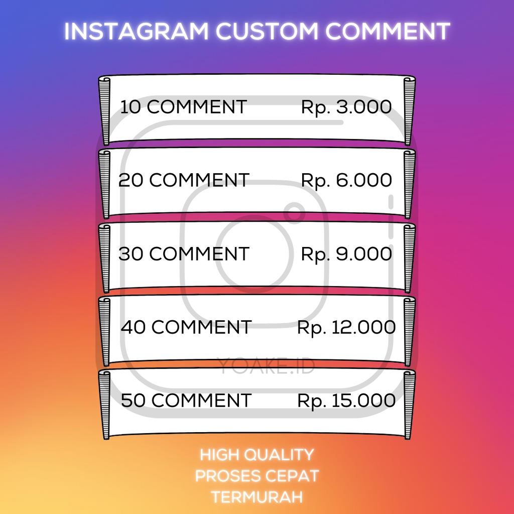 YOAKE - IG Custom Comment User Real Aktif High Quality Kustom Komen Real Aktif Worldwide Proses Cepa