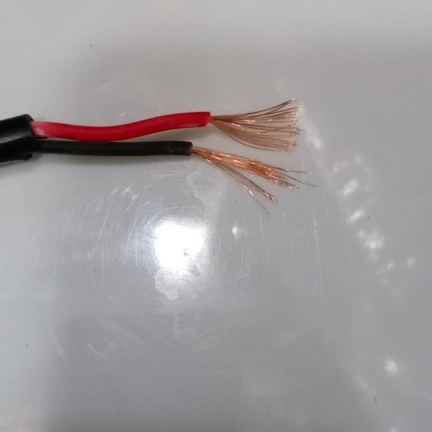 ☪ kabel listrik serabut h-yo 2x1.5 evolus/roll(50m) hitam / bukan eterna - Putih ➶