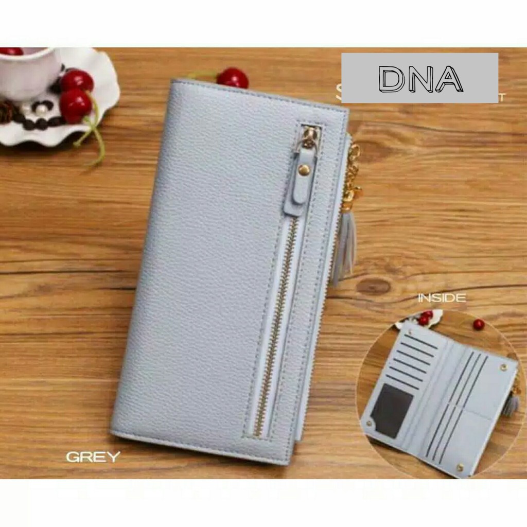 Hot Promo Dompet Fashion Wanita model Panjang Dompet Panjang Wanita Resleting PU Leather premium