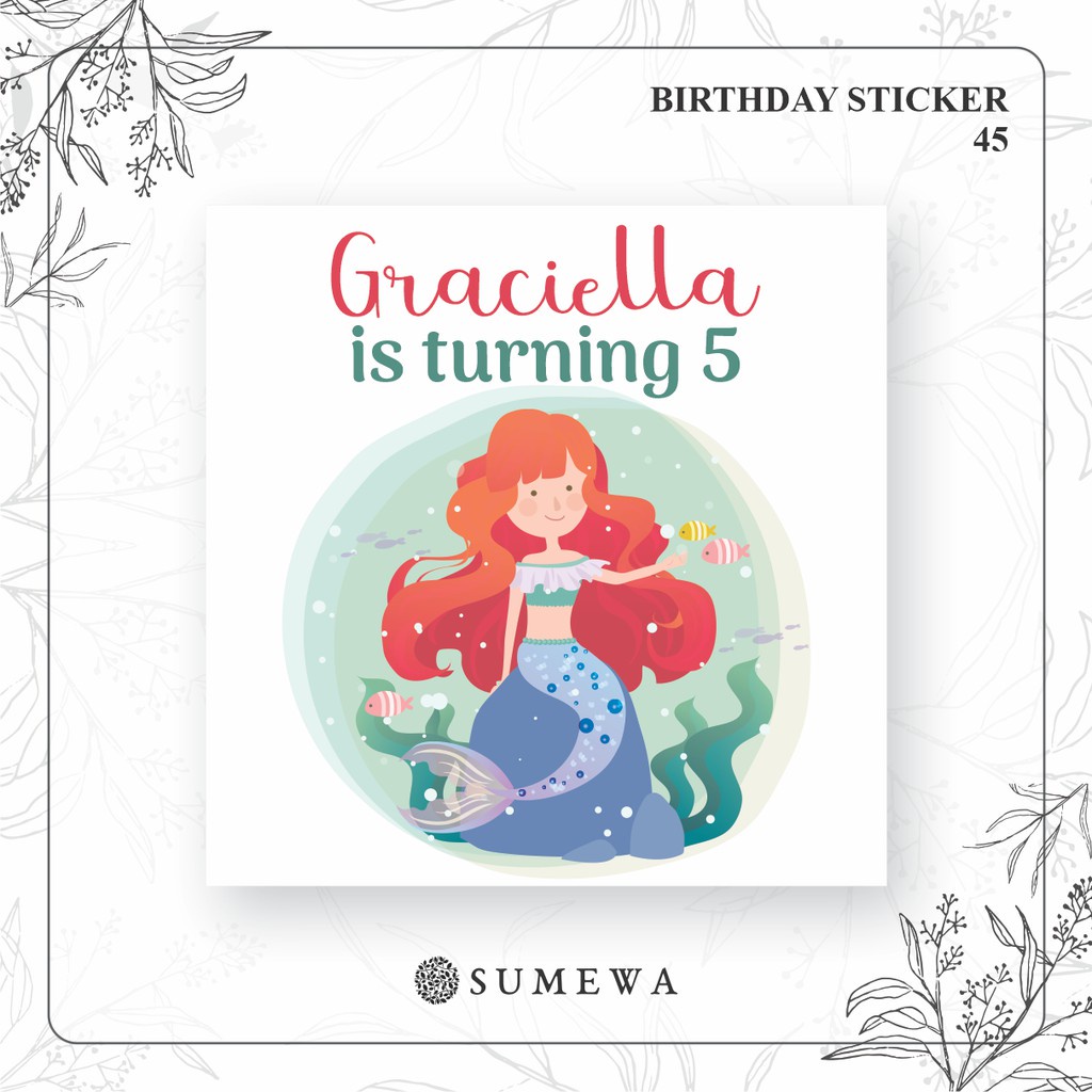 

Sticker Ulang Tahun / Birthday Sticker / Sticker Hampers Bingkisan Ulang Tahun - 45