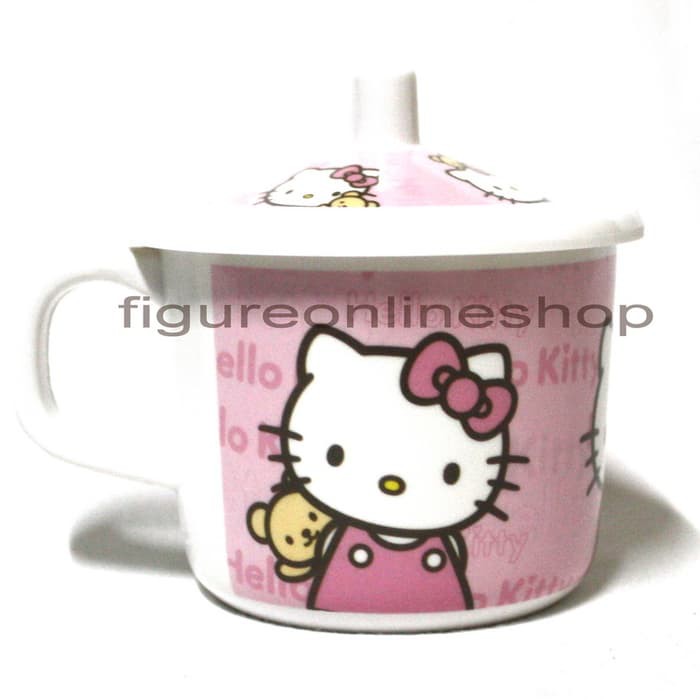 MUG / CANGKIR MELAMIN HELLO KITTY + TUTUP (-ORIGINAL SANRIO JAPAN)-
