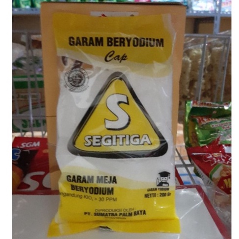 Garam halus cap segitiga 200g / garam beryodium