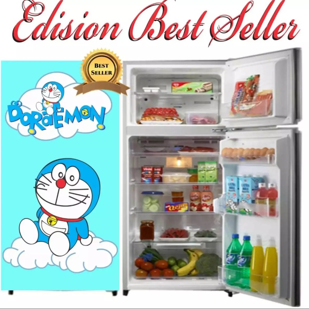 [ BISA COD ]  PROMO !! Stiker Kulkas 1 Pintu Karakter Kartun