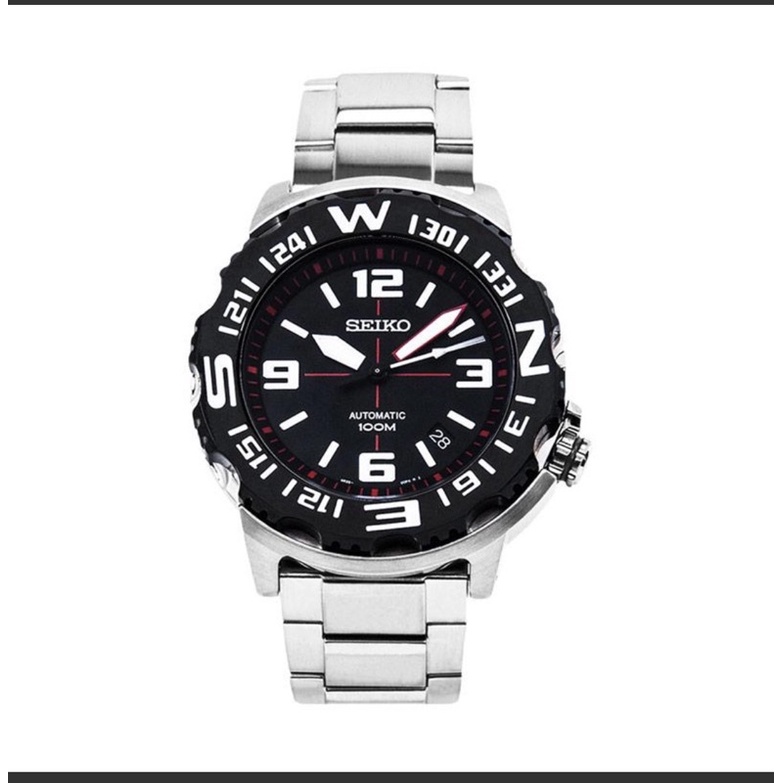 Jam Tangan Pria Seiko SRP445K1 Superior Automatic Divers Black Dial Stainless Steel Strap