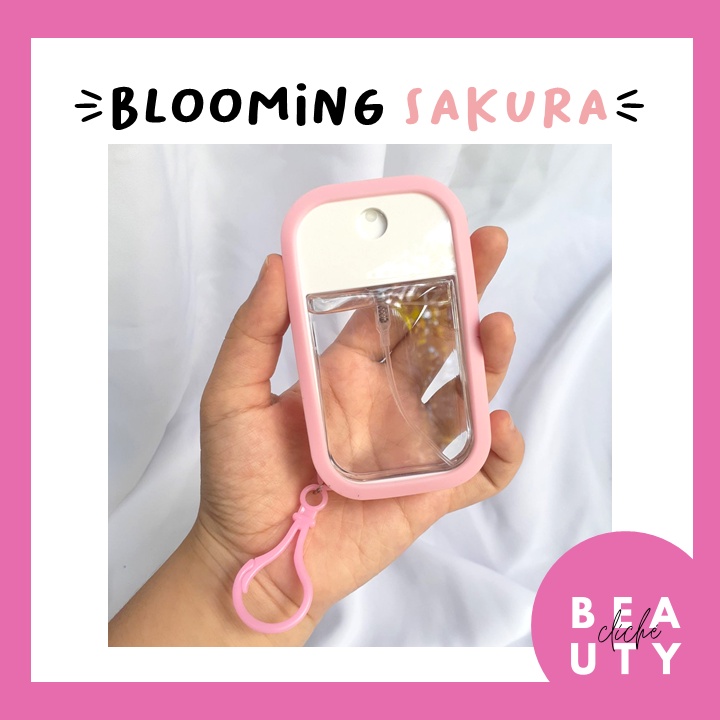 Hand Sanitizer SAKURA Spray Touchland Pocket Card Botol Kotak Gantung Free Sticker BOTOL VERSI TERBA