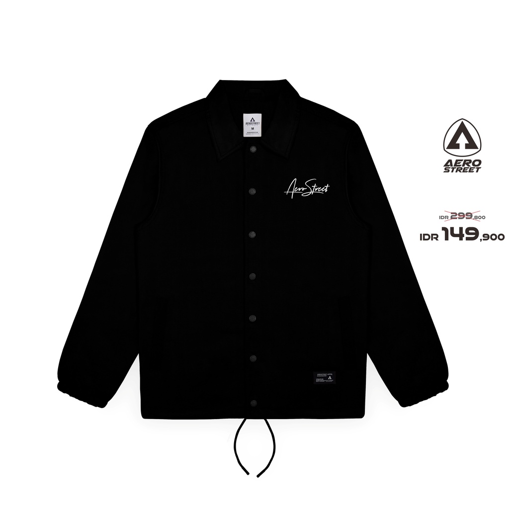 Aerostreet Coach Jacket Hysteria Hitam Jaket DAAAA