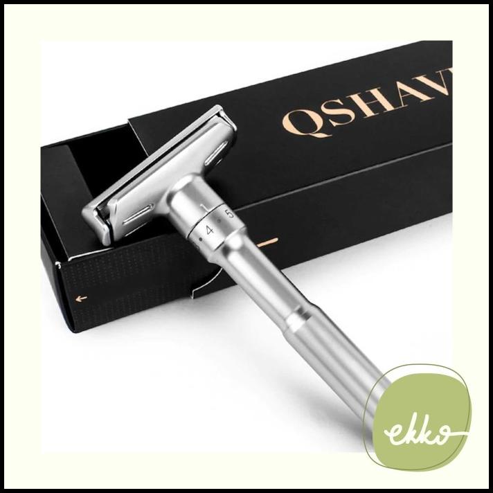 Safety Razor (Qshave) / Double Edge Razor / Alat Cukur Eco Friendly