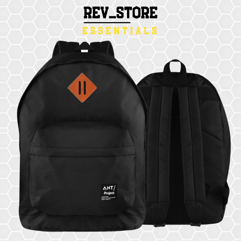 REV X ANT - Tas Backpack SODA Full Black - Tas Ransel Pria