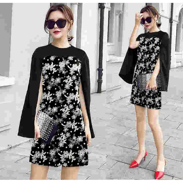 Promo Dress Cape Batik