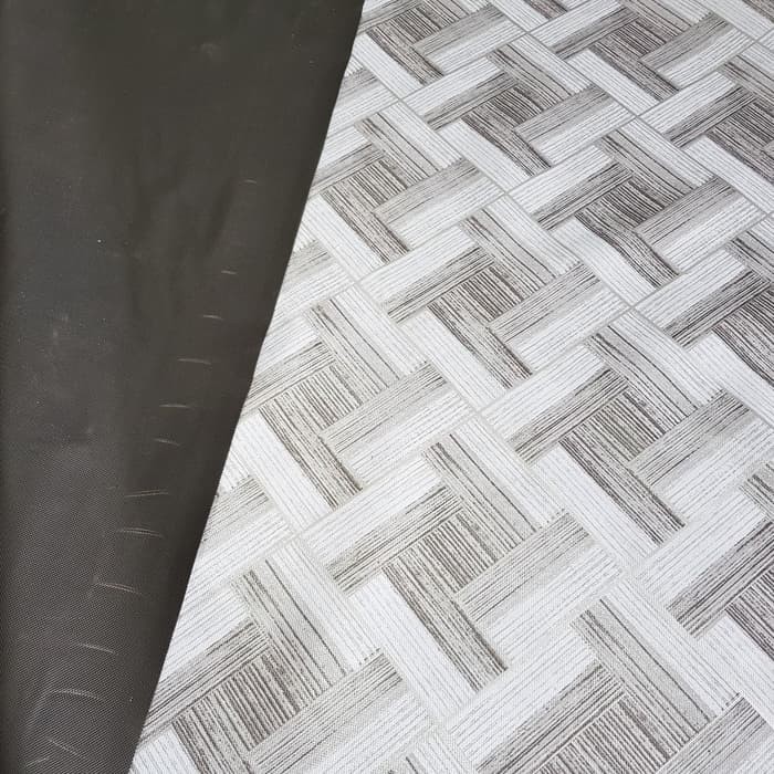 TERATAI Made In Thailand Karpet Meteran Plastik Kayu Silver