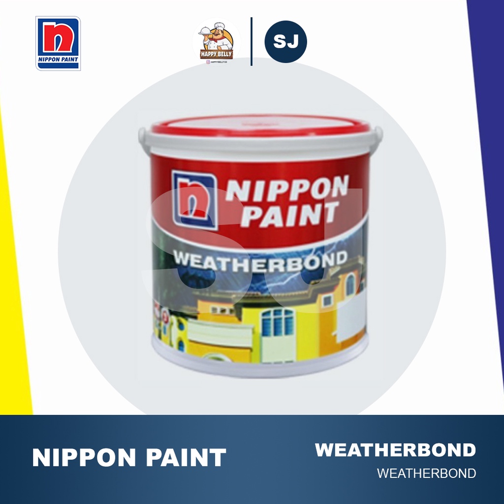 Jual NIPPON PAINT WEATHERBOND 1001 BRILLIANT WHITE 2,5LT /CAT TEMBOK EXTER