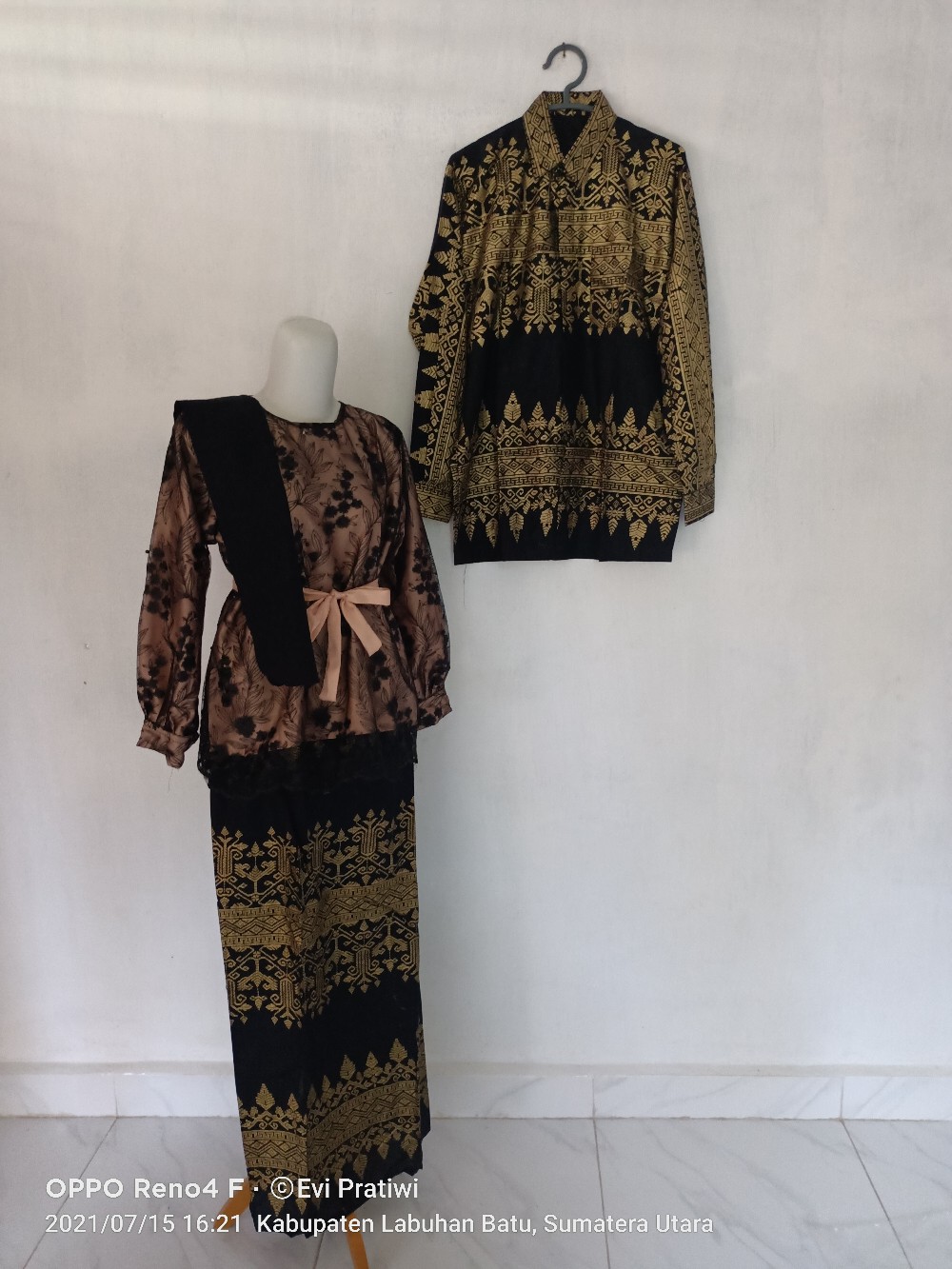 Cp Mayangsari Bunga Pagar Batik Brokat Couple Ayushita Free Slendang