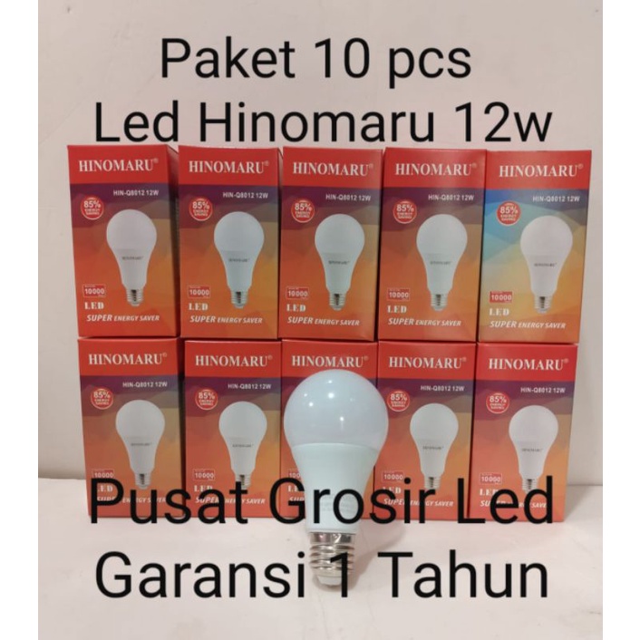 Paket 10 Pcs Lampu Led Hinomaru 12 watt 12w