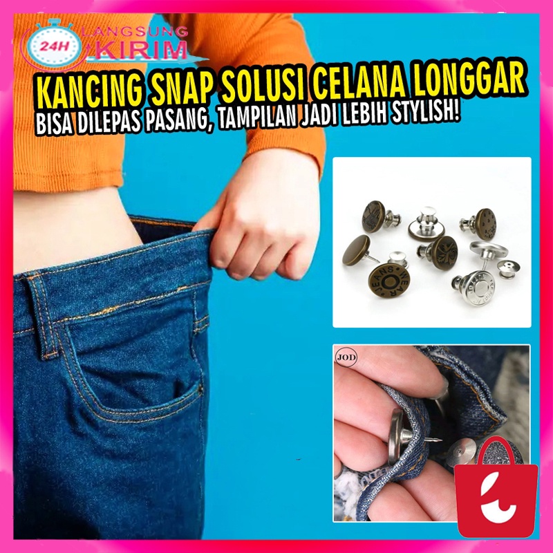 [BISA COD] Kancing Celana Portable Ajaib Perfect Fit Button Celana Serbaguna