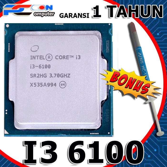 Intel Core Processor i3 6100 LGA1151