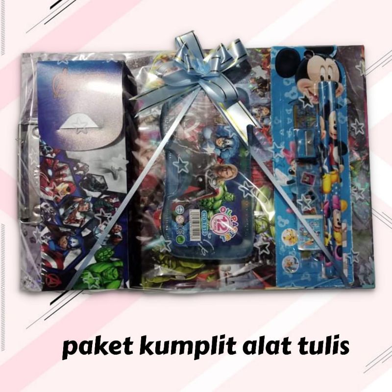 paket alat tulis/kado anak/kado ulang tahun/hadiah anak/alat sekolah/set alat tulis