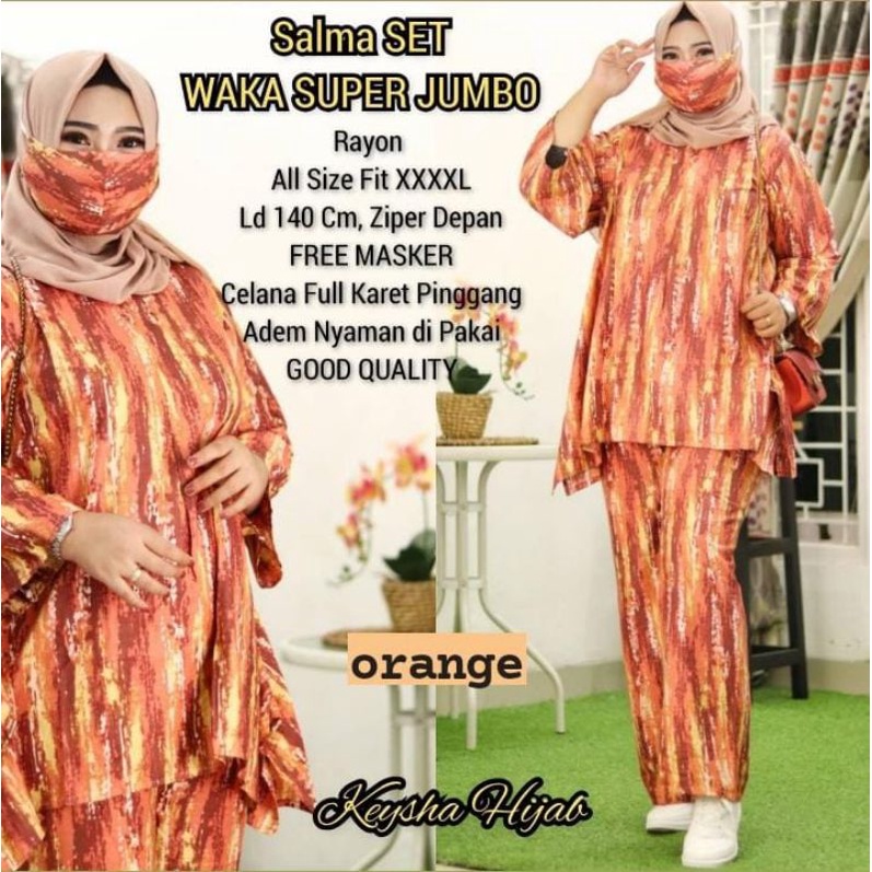 Salma Set Waka Rayon Super Jumbo LD 140
