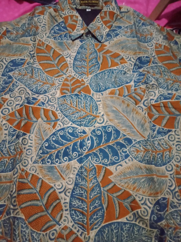 Batik Solo Dwi Sukmo Biru Tosca Kemeja Pria Full Furing Katun Cabut Primisima
