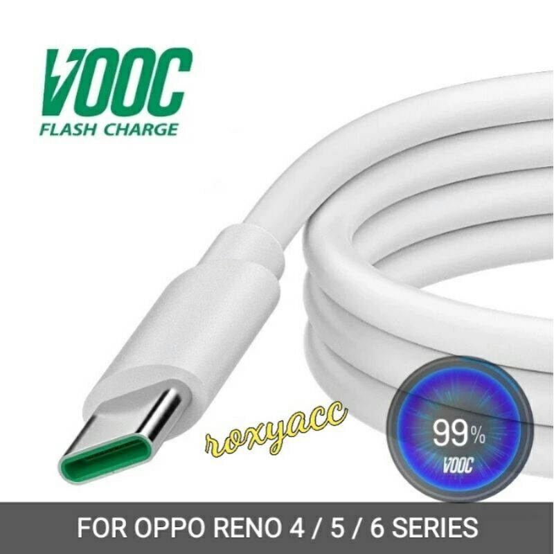 KABEL DATA / CABEL CHARGER OPPO RENO 4, 4F, 4PRO, 5, 5F, 6, 6PRO VOOC FAST CHARGING