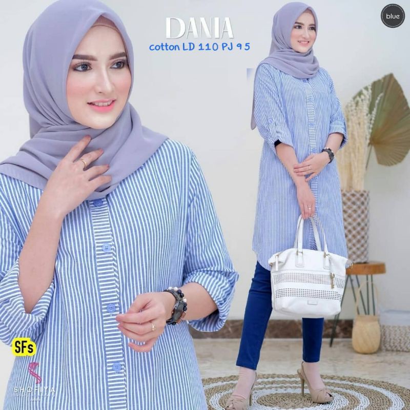 Tunik Salur kecil Bahan soft Katun Adem Anti kusut/JuBii.id