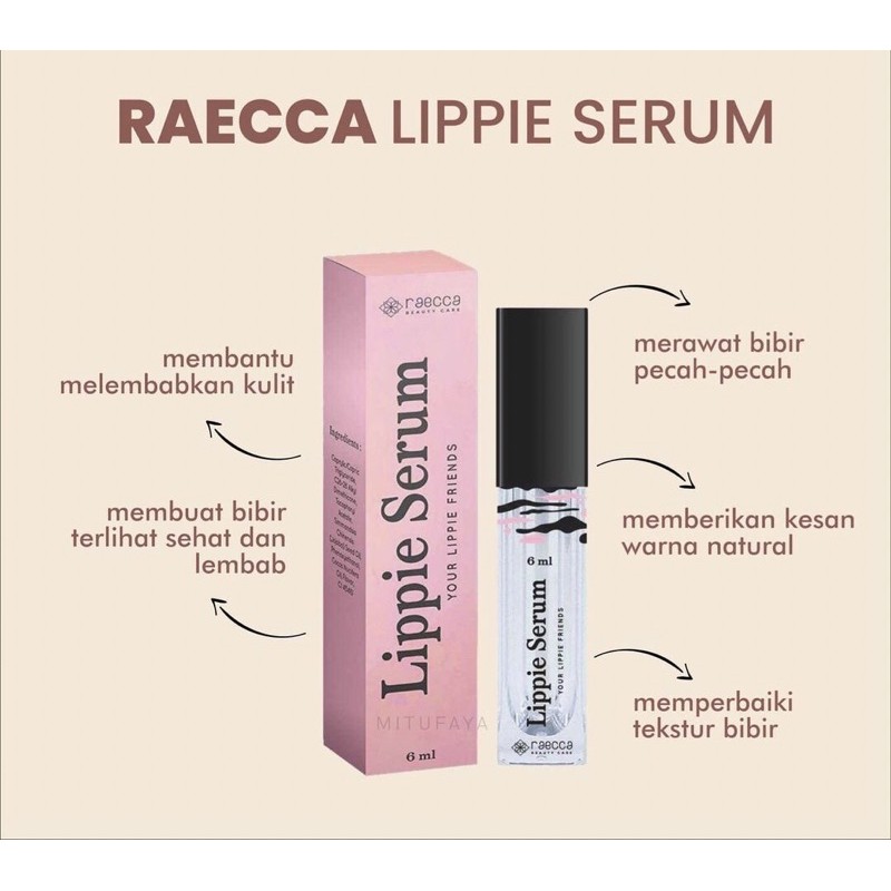 Serum Bibir Hitam Raecca Lippie Serum | Serum untuk bibir pecah
