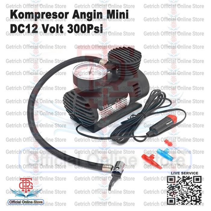 Kompresor | Mini Air Compresor Kompresor Angin Mini Portable Dc12V 300Psi