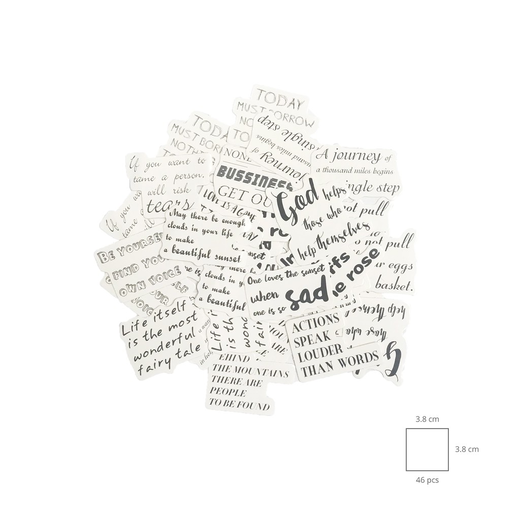 English Quotes Sticker Box Shopee Indonesia English Quotes Sticker Box Shopee Indonesia