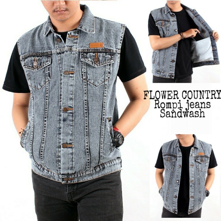 JAKET JEANS ROMPI PRIA TERBARU / JAKET ROMPI LEPIS / JAKET RUMPI MOTOR / JAKET ROMPI DISTRO BANDUNG 
