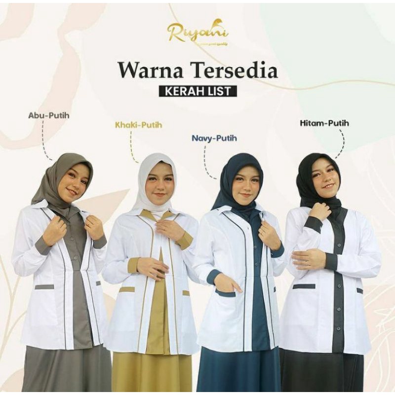 gamis pdh/gamis dinas/gamis kerja riyani ORI