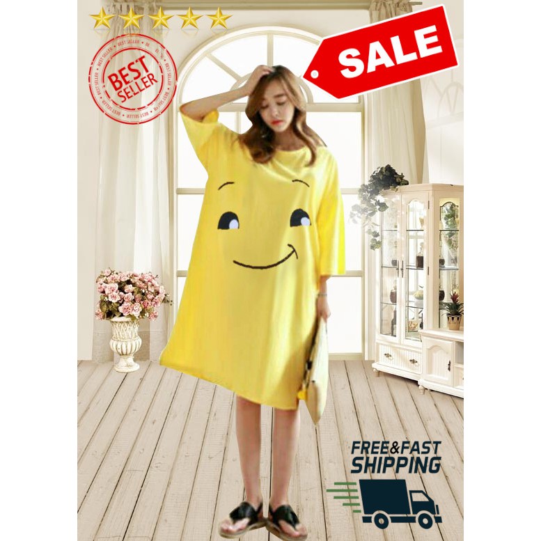 VISION ONLINE - DASTER KEKINIAN MURAH JUMBO WANITA DRESS/SMILE/IMUT