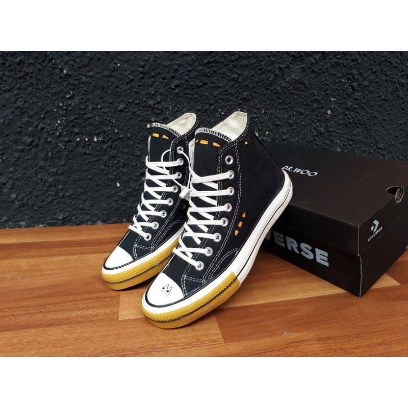 CONVERSE 70S HI DR. WOO BLACK SUNSET GOLD EGRET