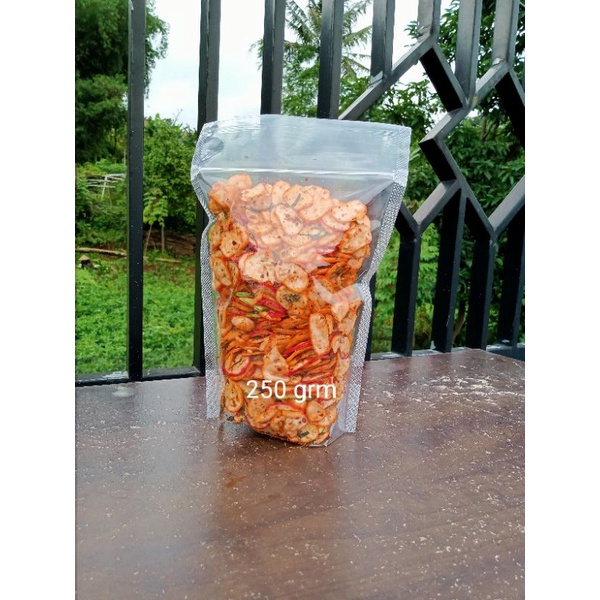 

Krupukbawang pedas gurih renyah extra daun jeruk 250g