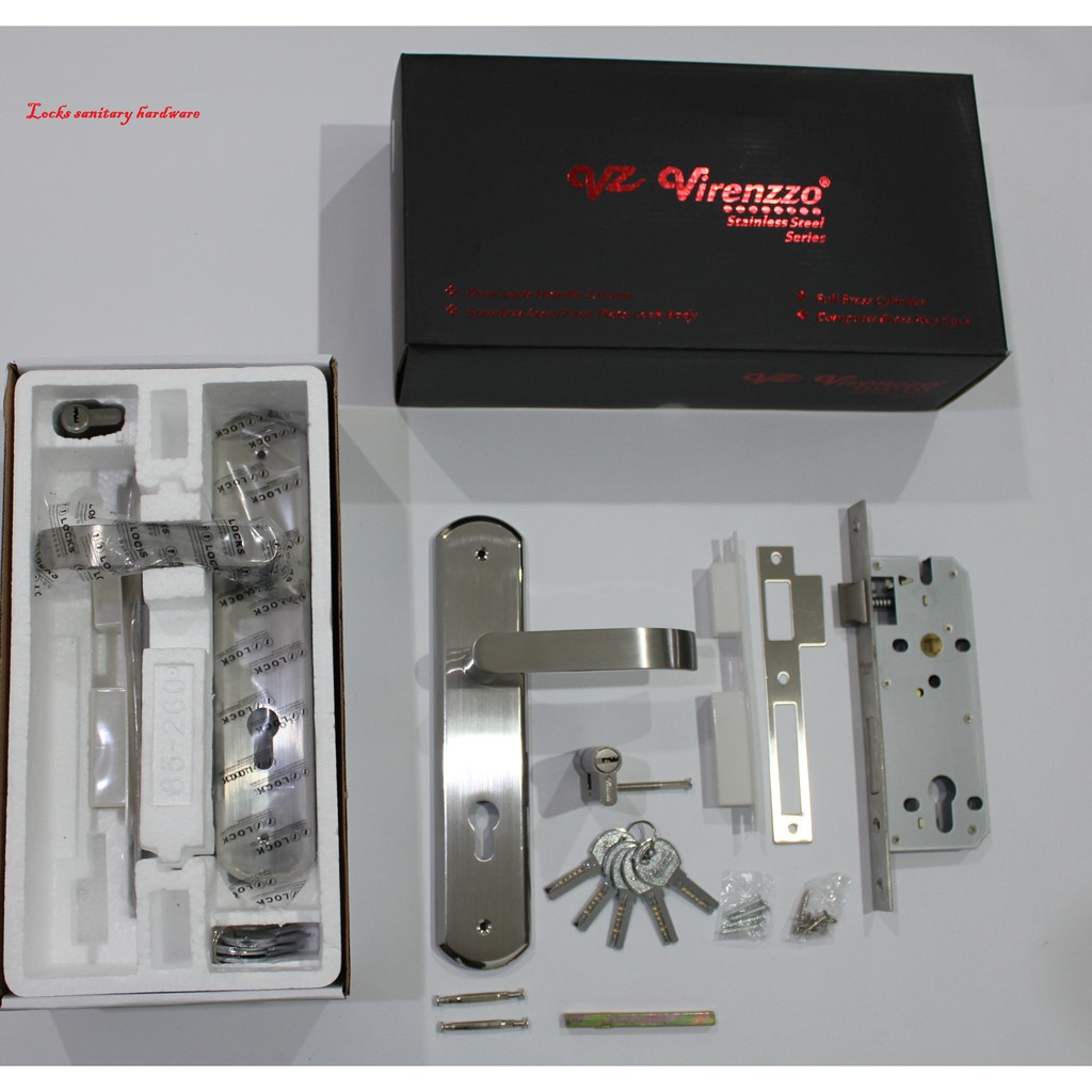 KUNCI PINTU/GAGANG PINTU/HANDLE STAINLESS VIRENZZO BESAR