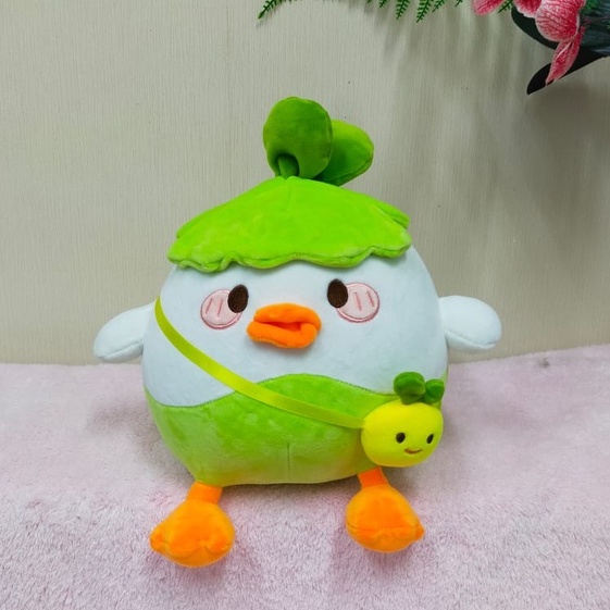 Boneka Ayam Topi Size 22cm/boneka animal /Boneka Baby Chick/Boneka Ayam Kuning/Ayam Sayuran