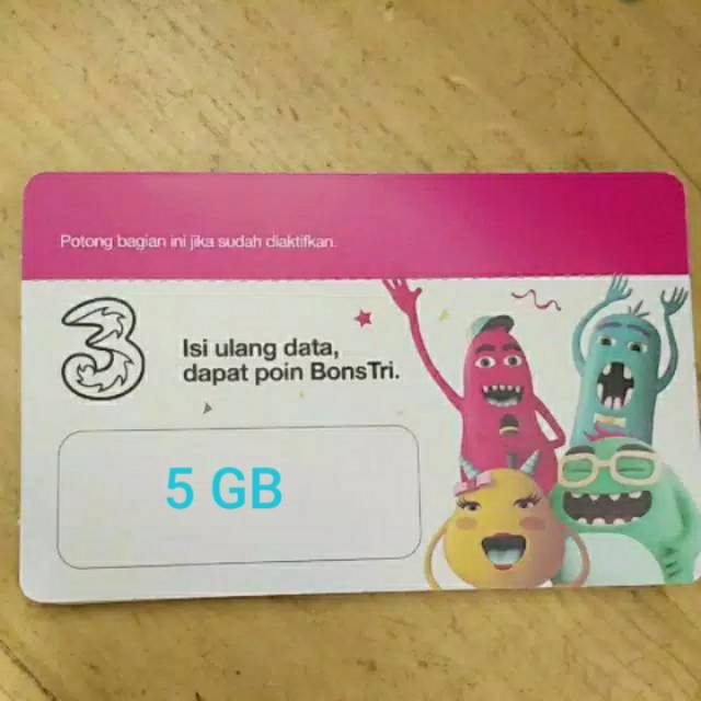 Tri  5 Gb khusus jaringan 3g
