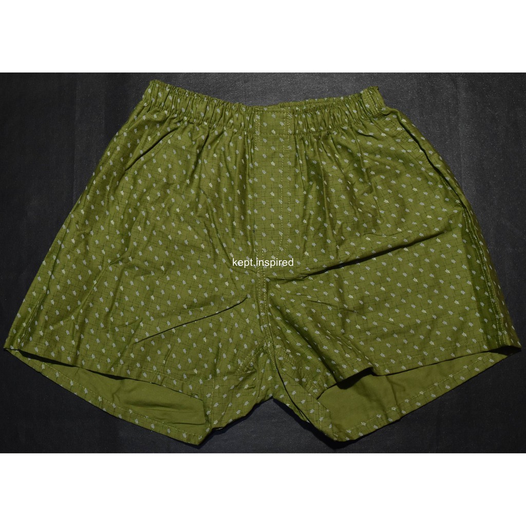 Celana Dalam Boxer Cole Casual Hijau Motif DQD 85 ORIGINAL