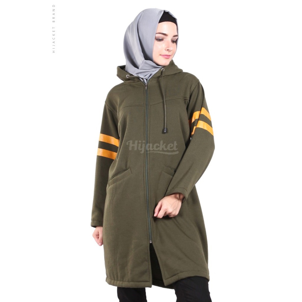 ⚠️DISKON BESAR⚠️ HIJACKET BEAUTIX ORIGINAL JAKET WANITA JAKET MUSLIMAH HIJABER NO.1 DI INDONESIA-MOSSGREEN (HIJAU)