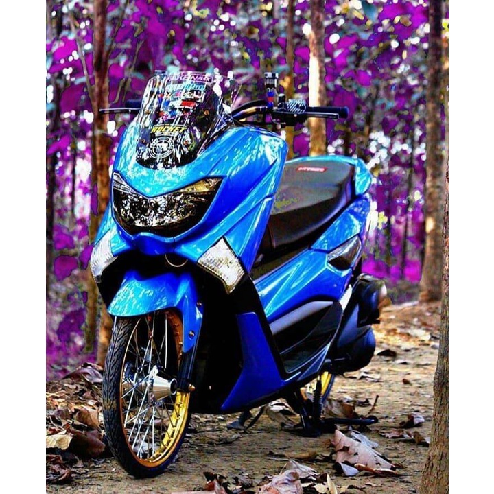 SKOTLET MOTOR BIRU MUDA CANDY METALIC LENTUR  SKOTLET BIRU