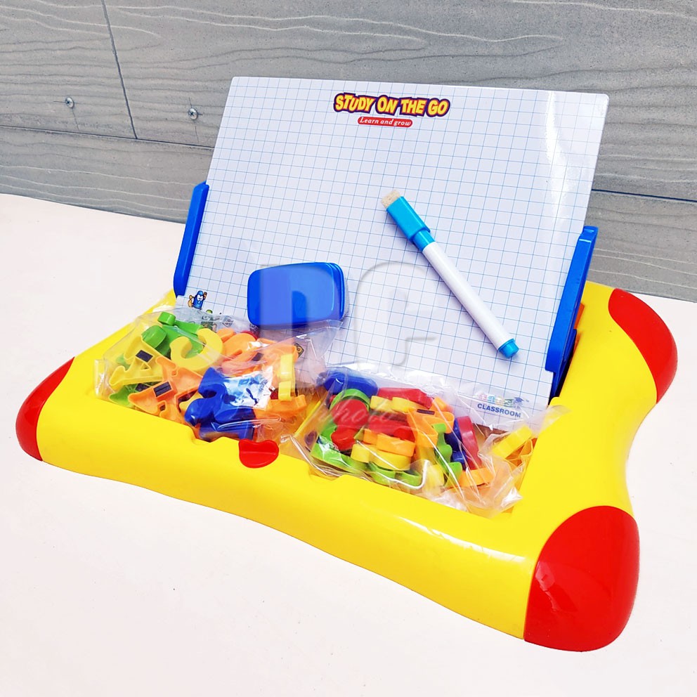 Drawing Board Case Magnetic 2in1 Warna RANDOM Mainan Edukasi Papan Tulis Huruf Angka Magnet