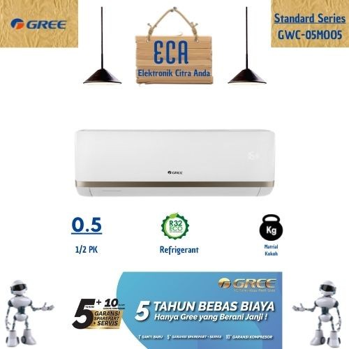 ac gree 1/2 pk 05MOO5 murah garansi resmi pabrik AC SPLIT GREE 0,5 pk