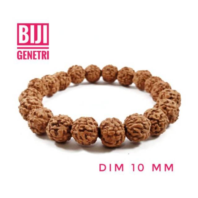 Gelang Original Biji Jenetri Atau Genetri Diameter 10mm Kualitas Premium