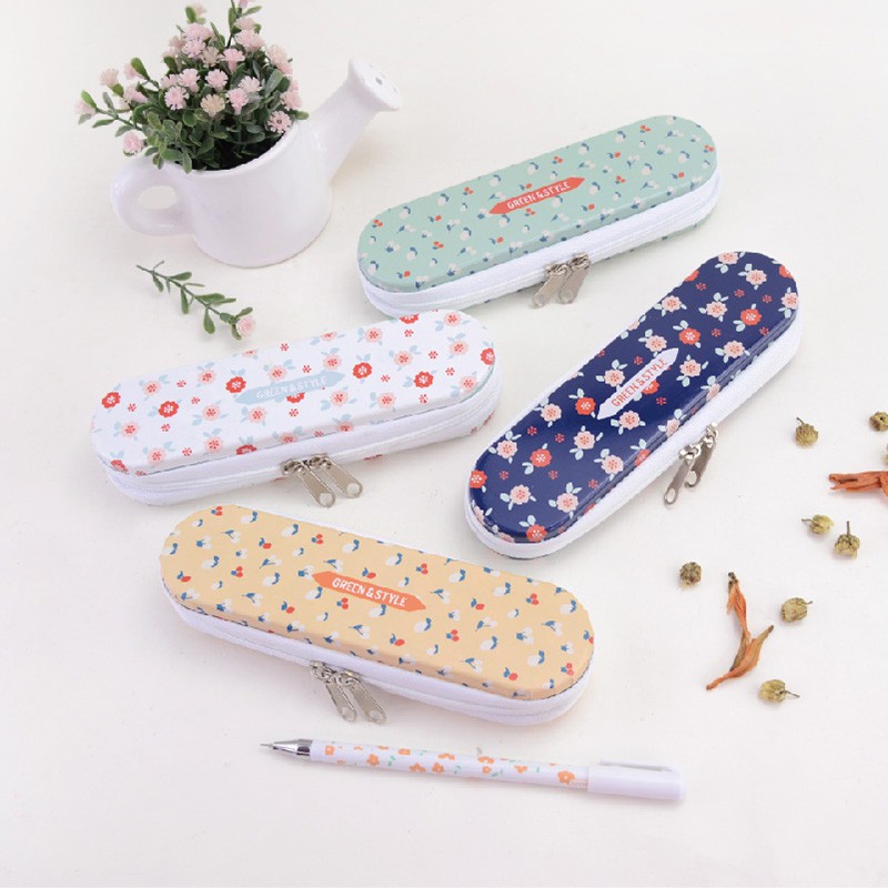 

Green Style Tin Pencil Case (Tempat Pensil)