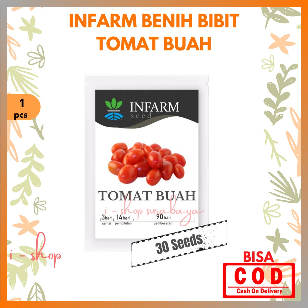 Infarm Benih Bibit Super Tomat Buah / Biji Super Tomat Buah Buahan / Bibit Buah Sayur