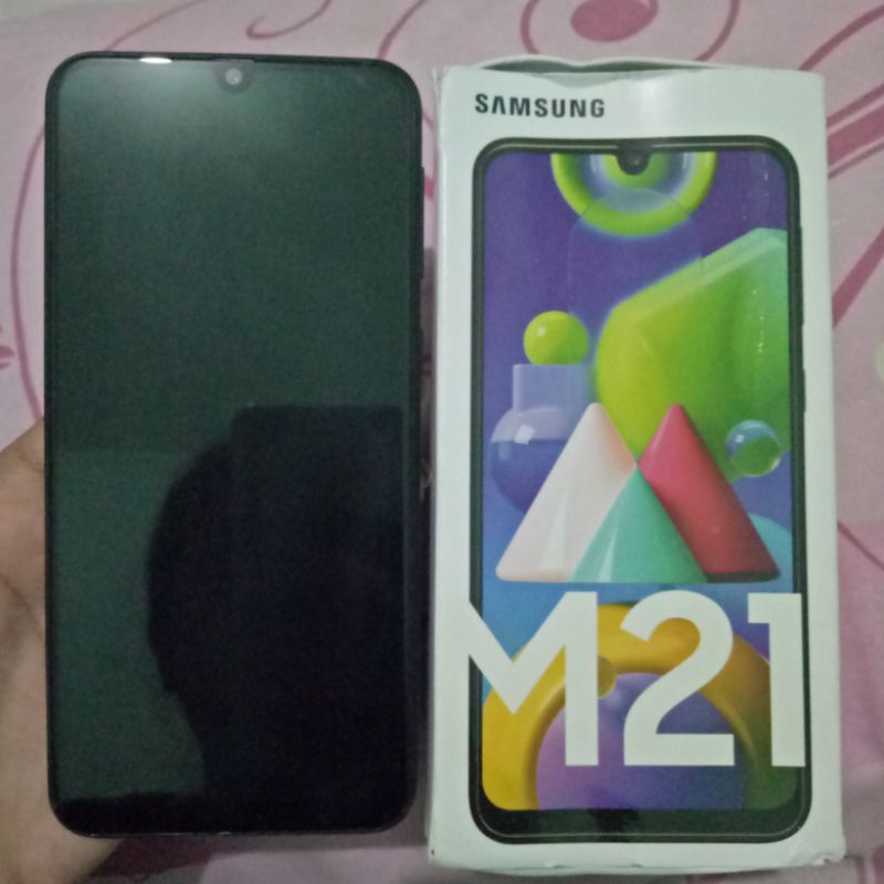 Samsung Galaxy M21 Black 4/64 Second Fullset NEGO